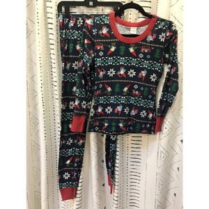 Hanna Andersson Festive Pajama Set - Red, Green, White Gnome